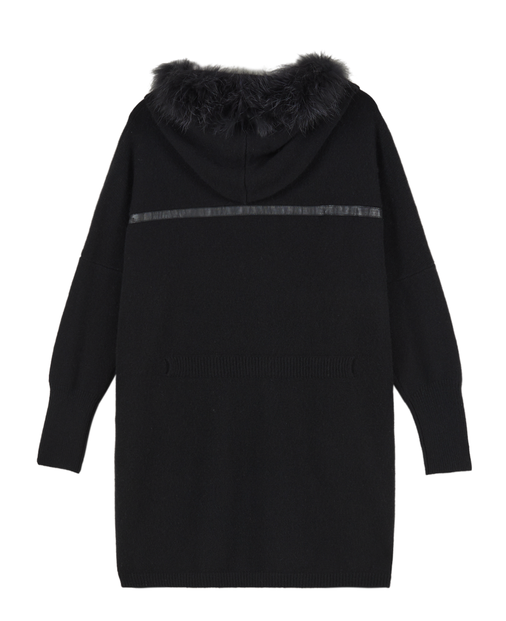 Ladies Oversized Knit Coat