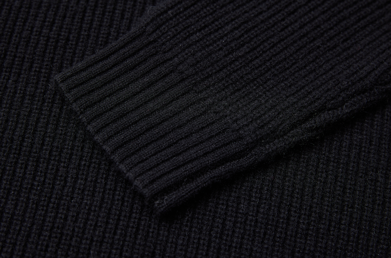 Men High Neck Zip Sweater