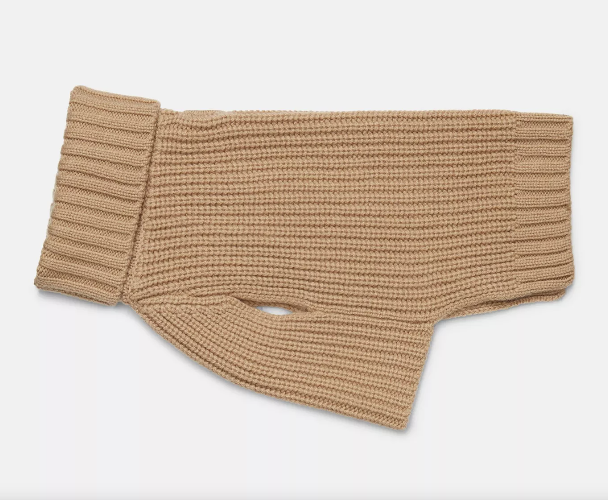 Rib knit Cashmere Dog Sweater