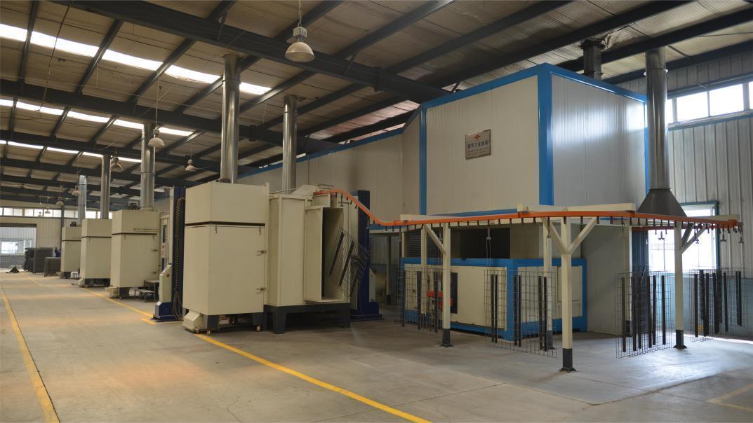 Automatic powder coated line