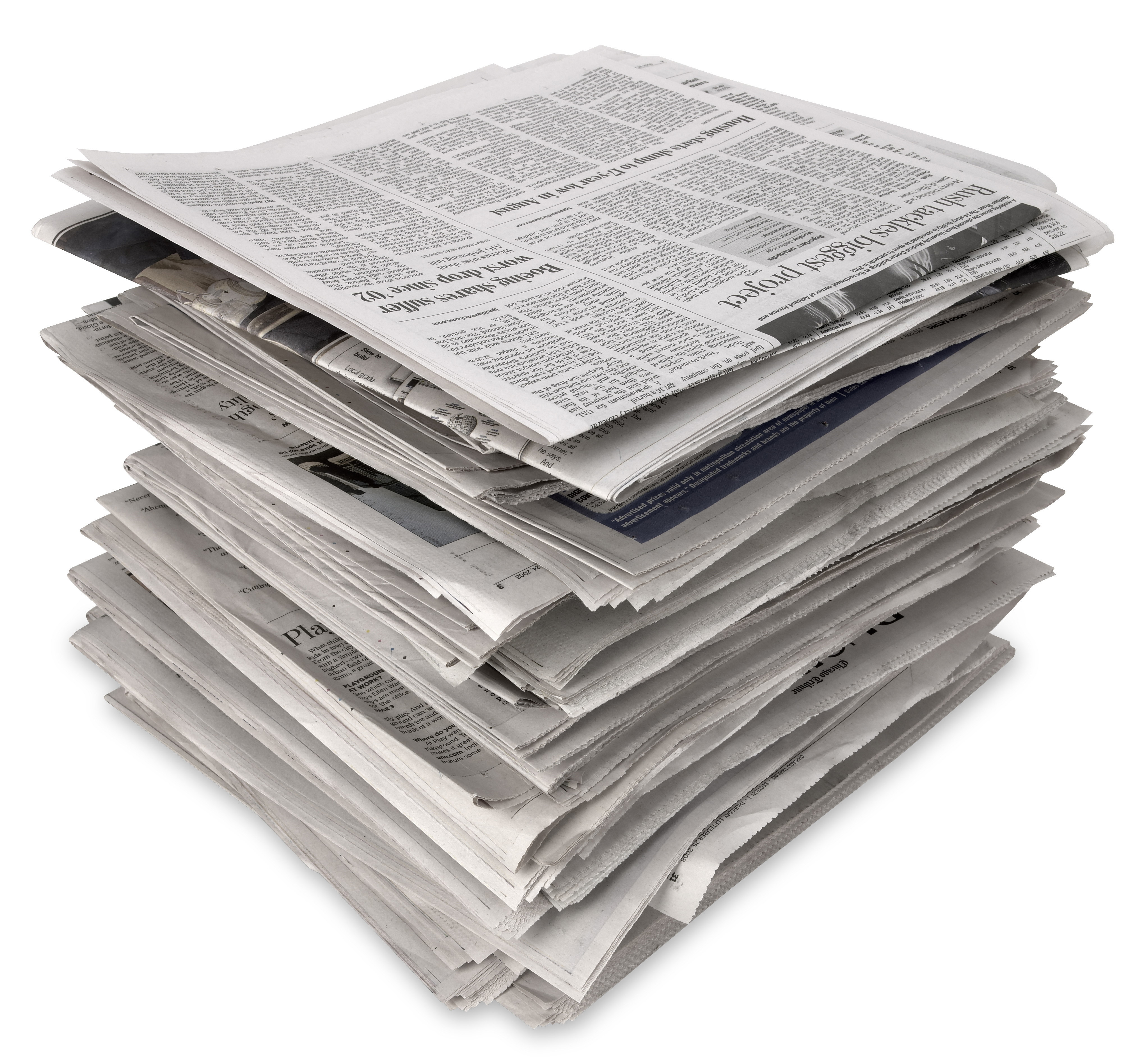 Recycled newspaper