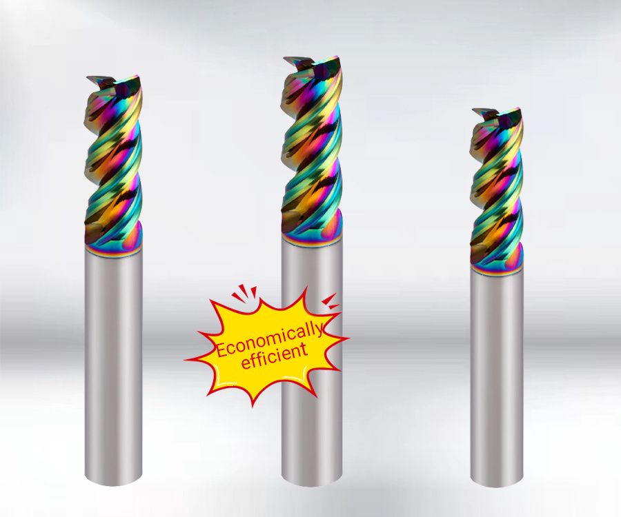 RC series U-groove colorful aluminum milling cutter