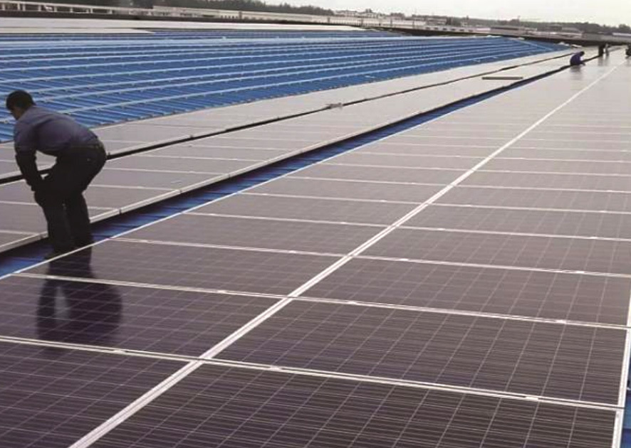 Jiangsu Yancheng 4.4MW industrial and commercial rooftop PHOTOVOLTAIC power generation project Jiangsu Yancheng 4.4MW industrial and commercial rooftop PHOTOVOLTAIC power generation project