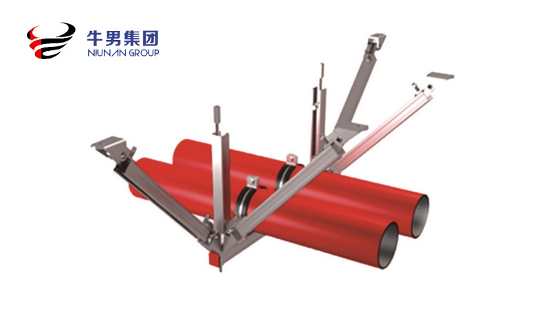 Combination pipe bidirectional seismic support
