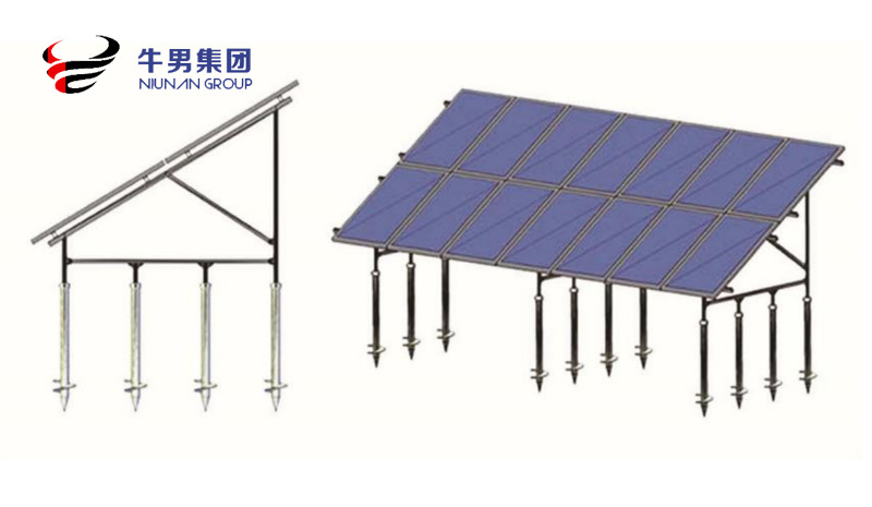Spiral ground pile support system