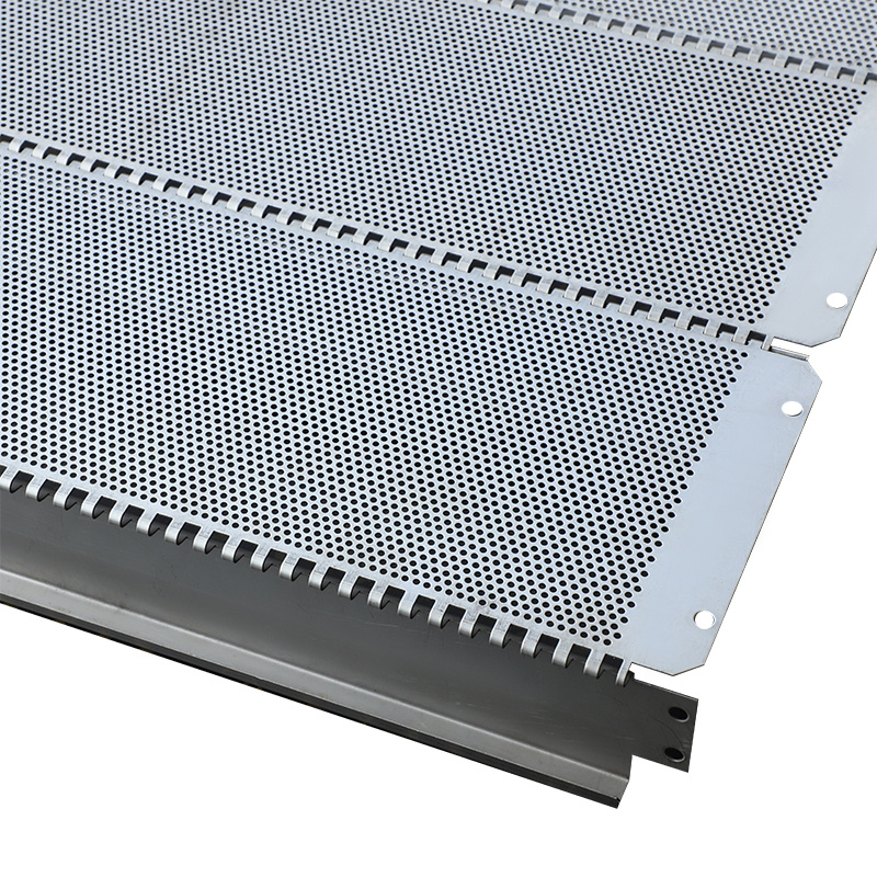 Metal conveyor mesh plate