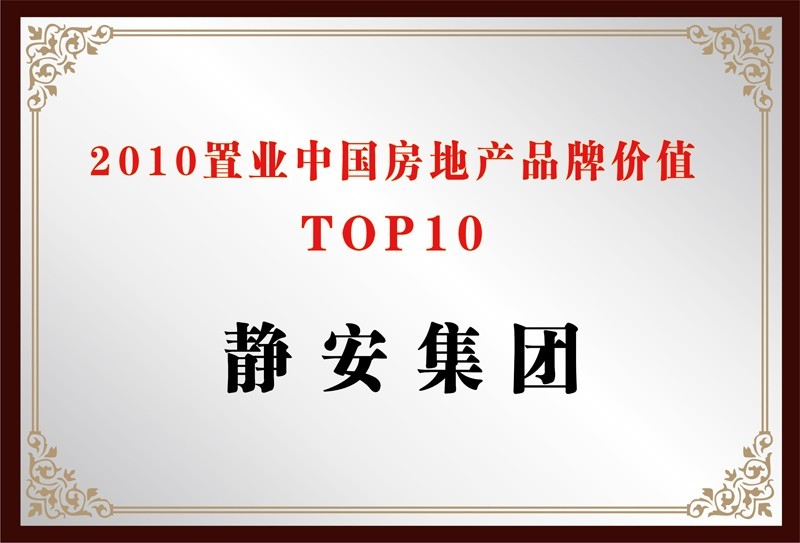 2010置业中国地产品牌价值top10