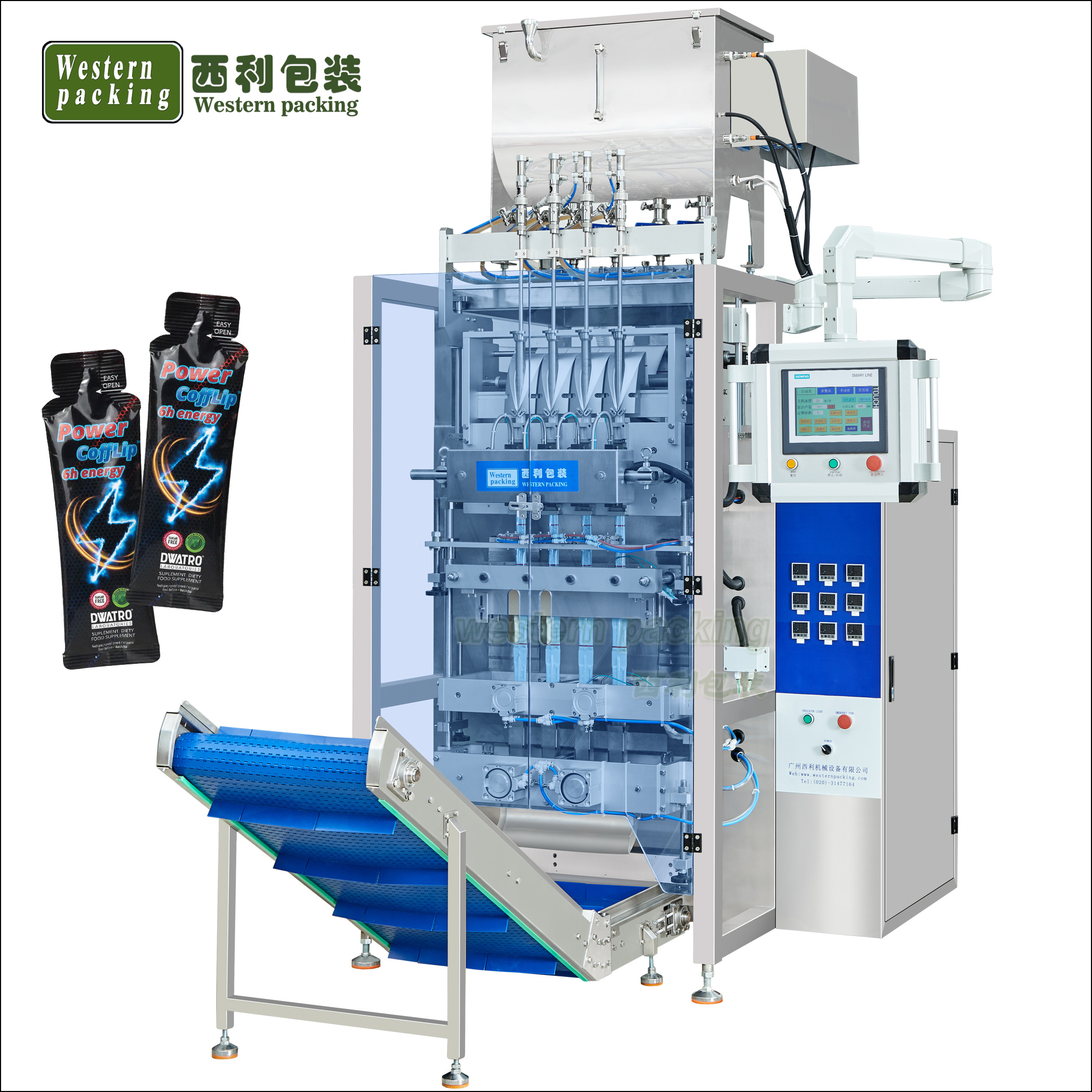 Sachet Multi Lane Sport Energy Gel Packing Machine