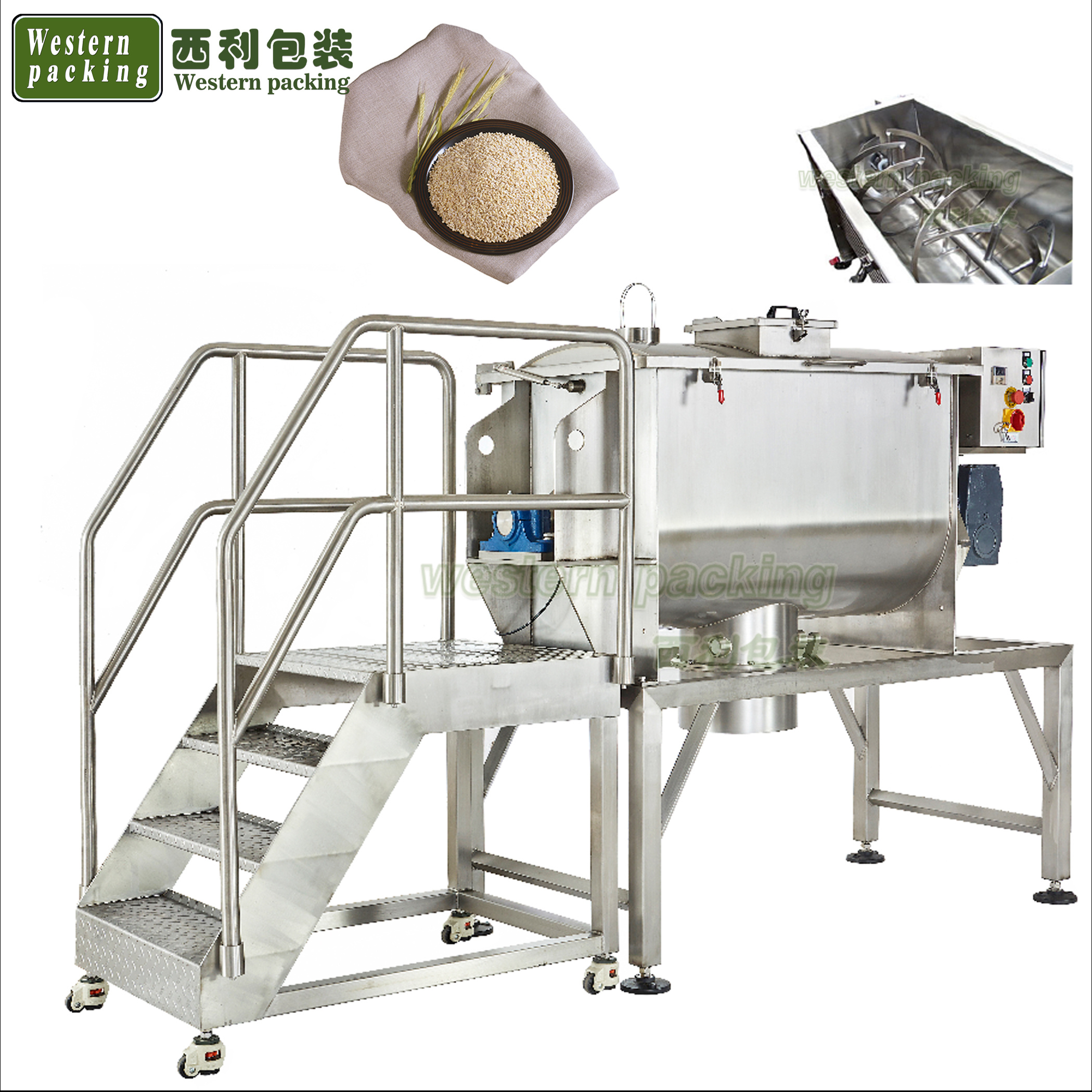 ribbon powder mixer: intelligent sensing and adaptive adjustment, precise control of every mixing