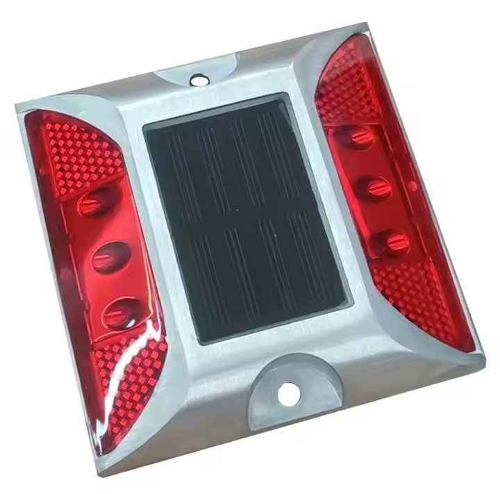 GD-DM-S004 High Visibility Traffic Markers Cat Eye Solar Road Lights Aluminium Nail Studs IP68 Direct Factory Traffic Warning Products