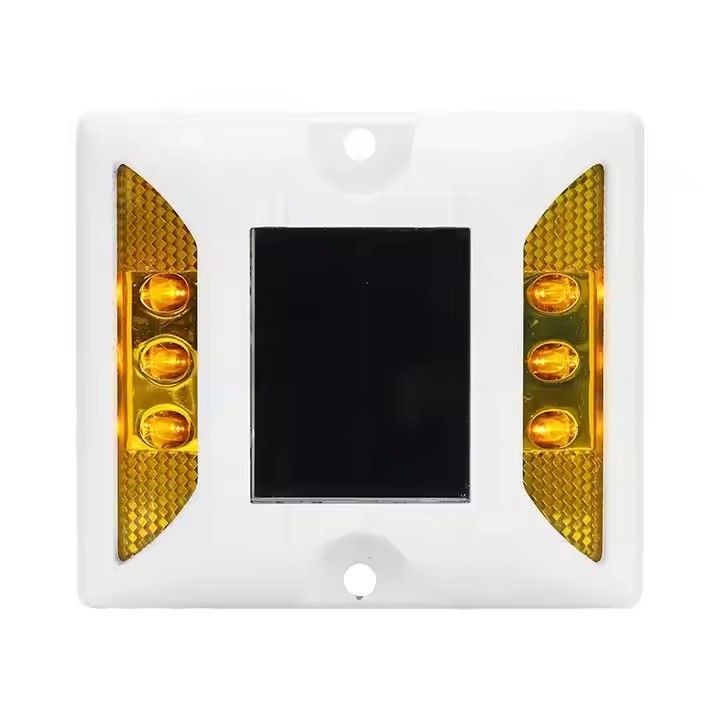 GD-DM-S03 6LED Glows on both sides Hot Sale IP68 Solar Road Studs Aluminum Alloy LED Warning Garden Decoration Durable Outdoor Solar Road Studs