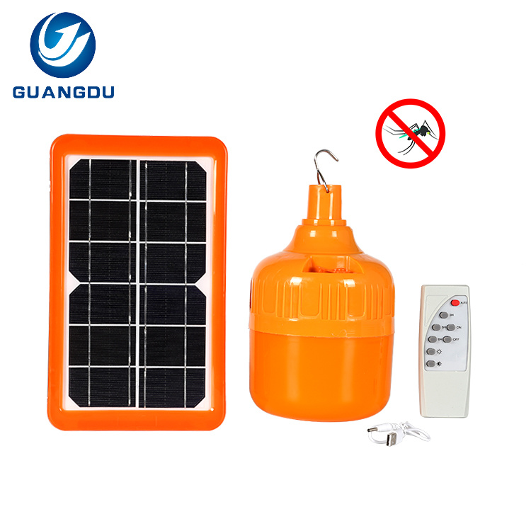 GD-80X Factory Direct Waterproof Ip65 Outdoor 50 100 150 W Emergency Solar Mosquito Repellent Lamp