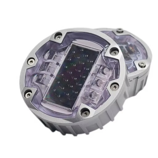 GD-DM-S002  144mm Aluminum LED Embedded Cat Eye Driveway Marking Light Roadway Solar Flashing Road Stud