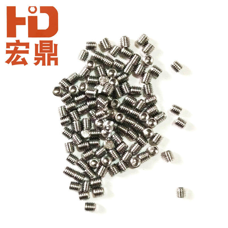 304不銹鋼內(nèi)六角平端緊定螺釘左旋反牙螺絲小機米螺絲m2.5m3