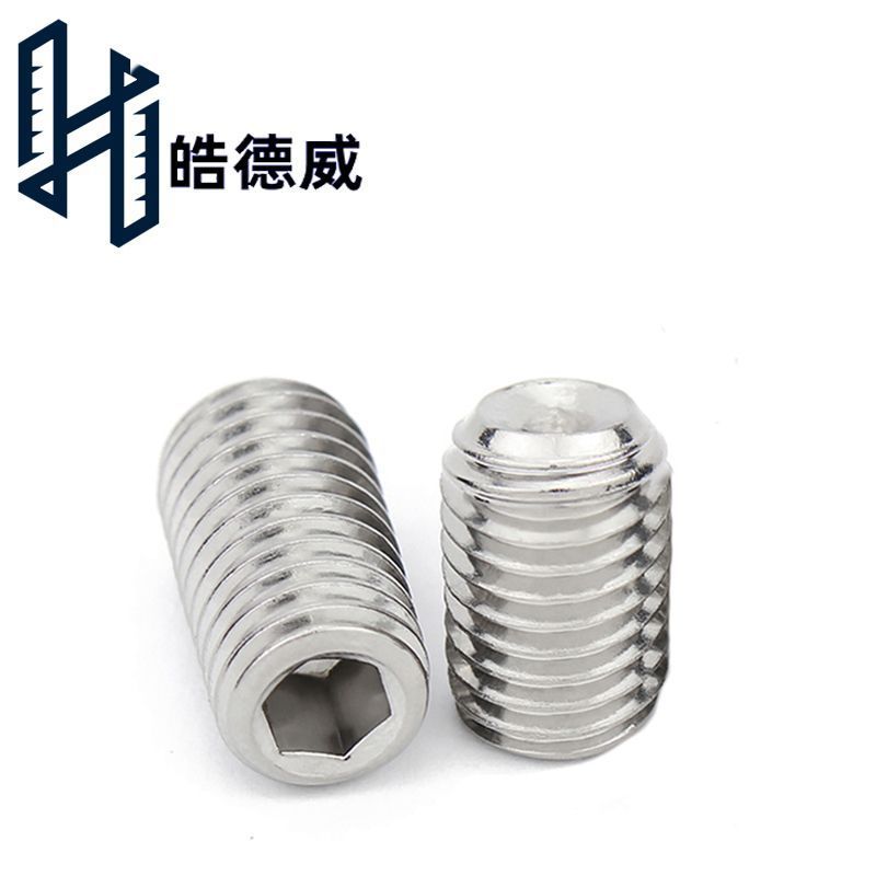 廠家不銹鋼頂絲機(jī)米止付無頭螺絲內(nèi)六角凹端緊定螺釘m5m6m8m10m12
