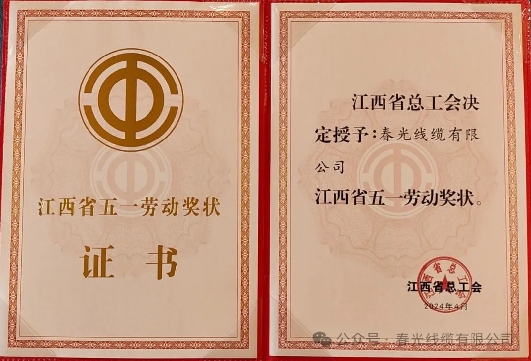 五一勞動獎狀
