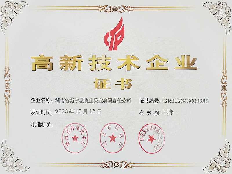 高新技術企業(yè)證