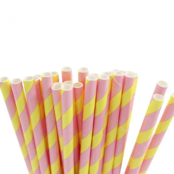 Biodegradable Coloured Drinking Paper Straw
