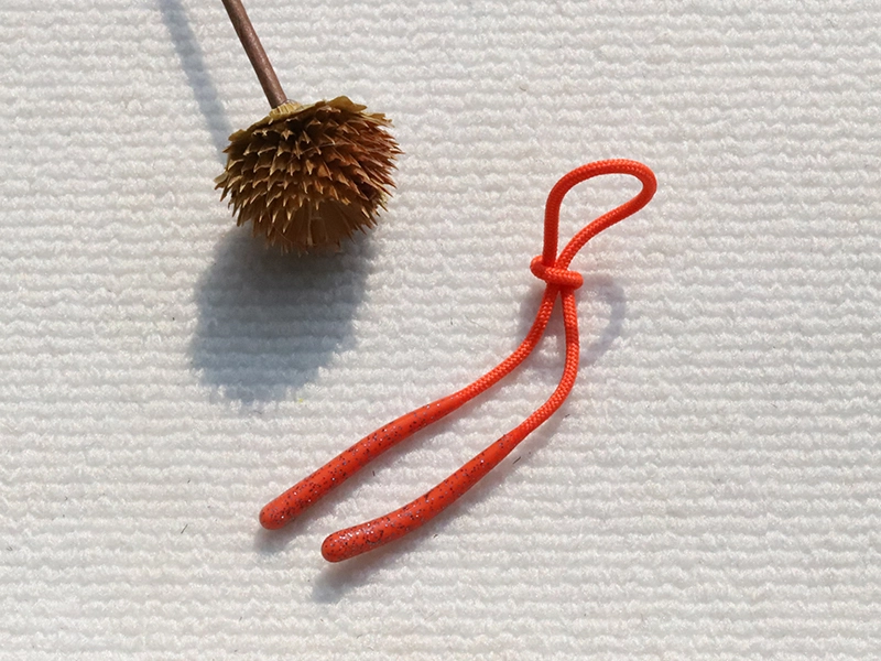 闪粉透明硅胶头圆形帽绳
