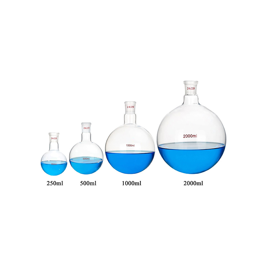 Flask,Single-Neck,Round Bottom,Ground Joint