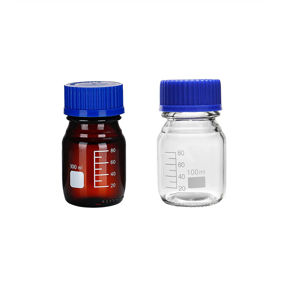 Glass Bottle,Blue Cap