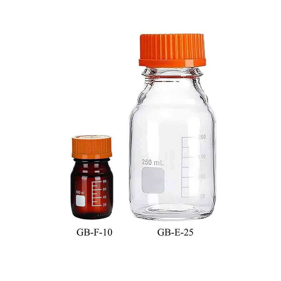 Glass Bottle,Orange Cap