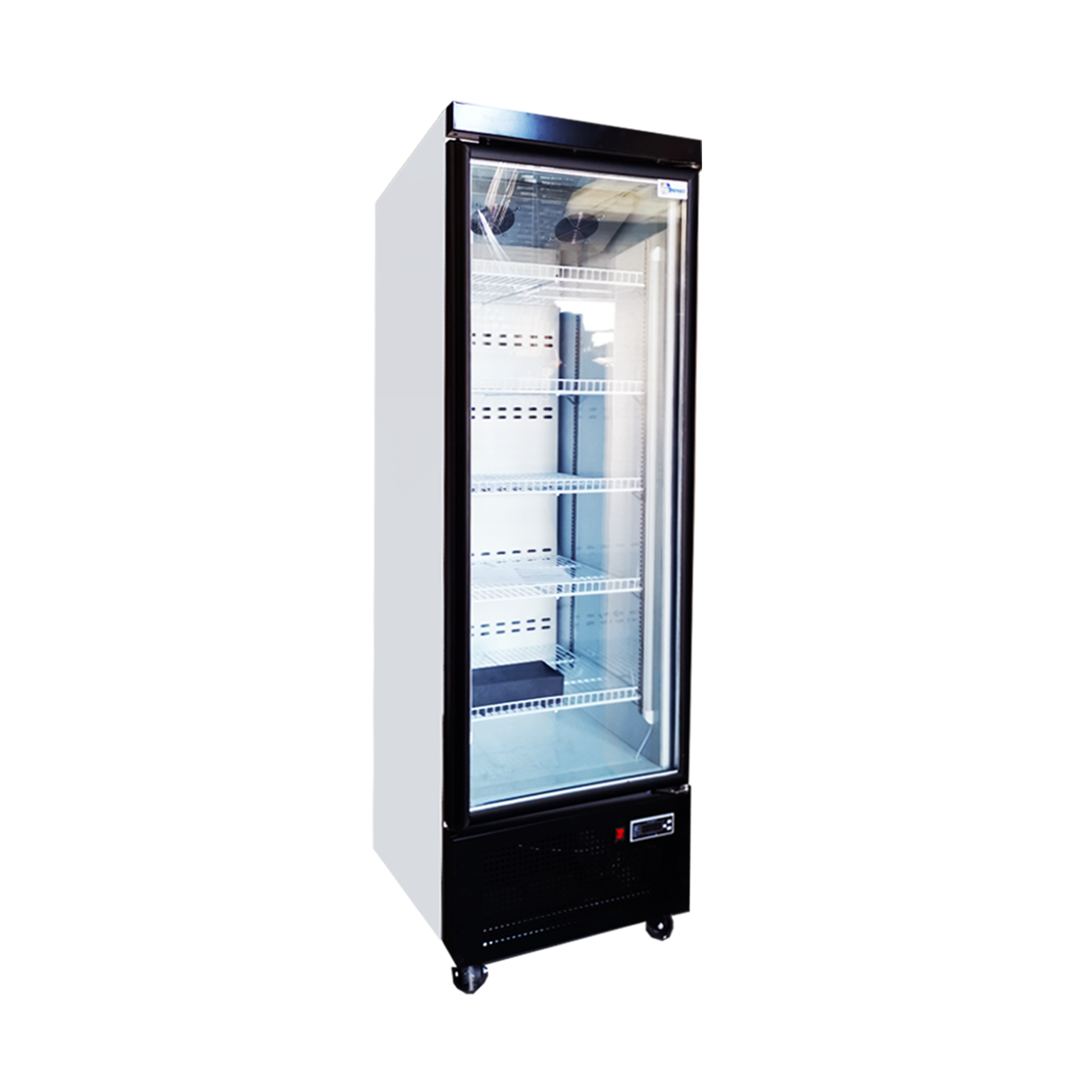 HAC-400 380l comercial sola puerta de cristal vertical bebidas pantalla nevera