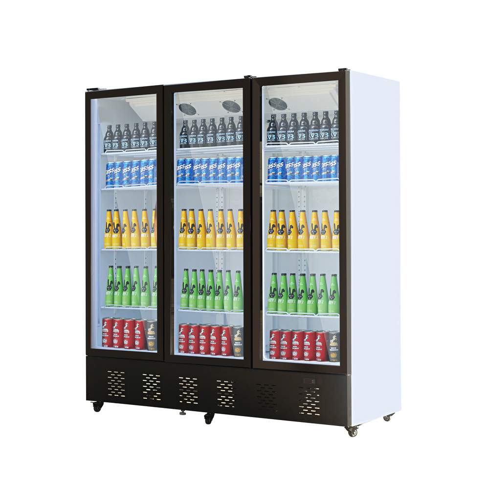 HAC-1200 1200L Auto defrost Commercial refrigeration equipment upright display freezer