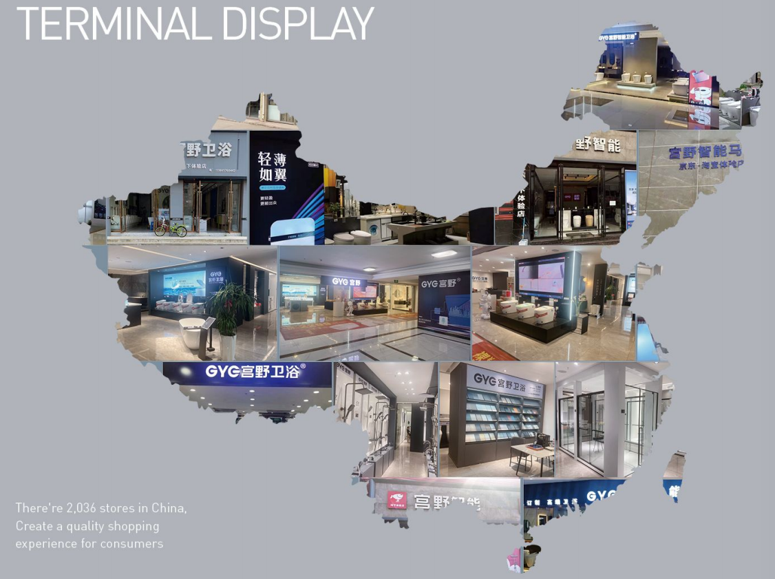 GYE 2,036 stores in China,create a quality shopping experience for consumers