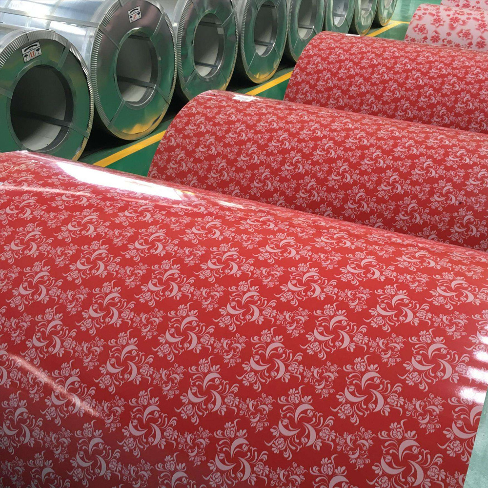 Printed color coated roll