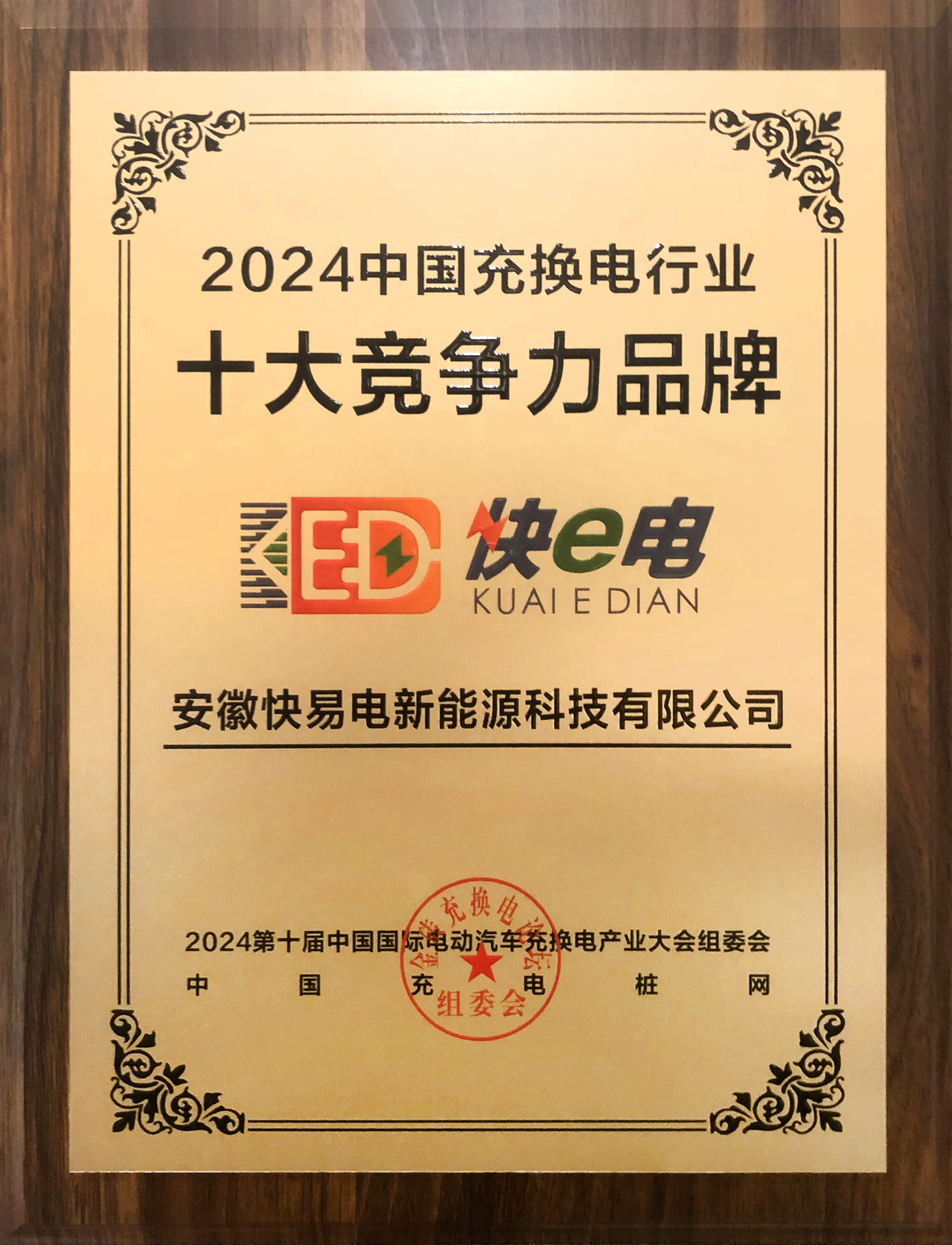 2024中国充换电行业十大竞争力品牌