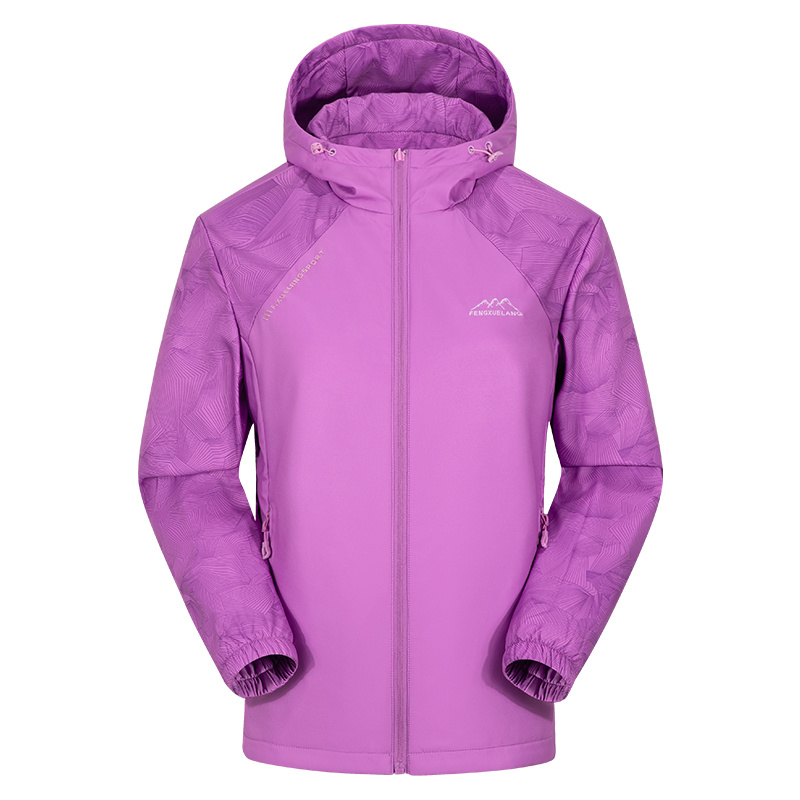 Women's classic outdoor double-faced windbreaker