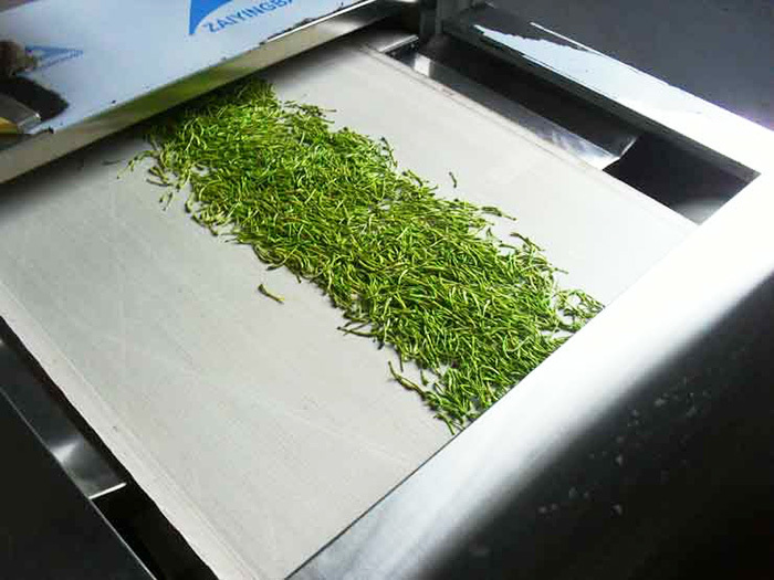 微波茶葉殺青機 金銀花烘干設備 隧道式微波殺青設備
