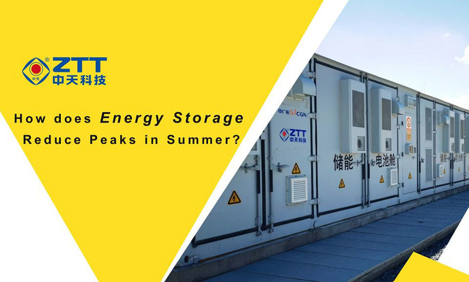 How does Energy Storage Reduce Peaks in Summer?