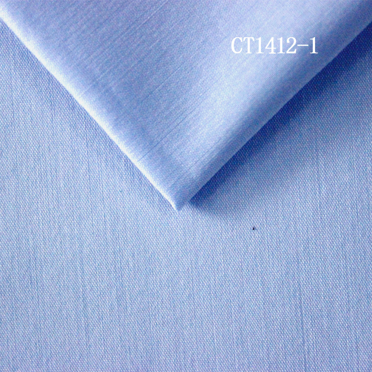 CT1412-1棉滌再生T400襯衣面料 