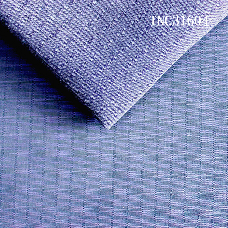 TNC31604滌錦棉格子時(shí)尚休閑布