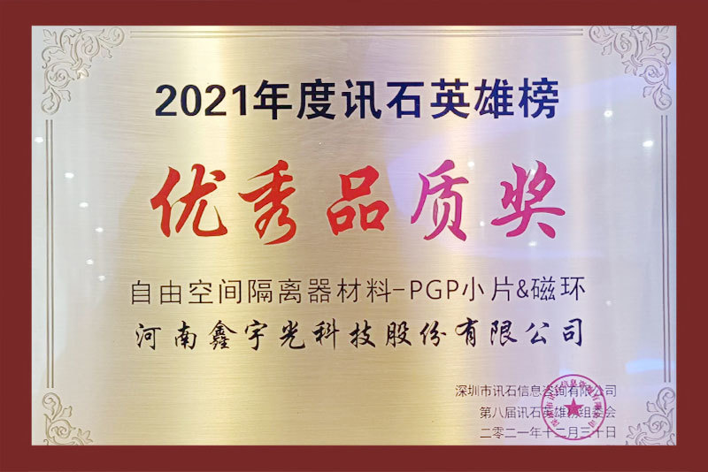 訊石品牌推薦獎2021年度