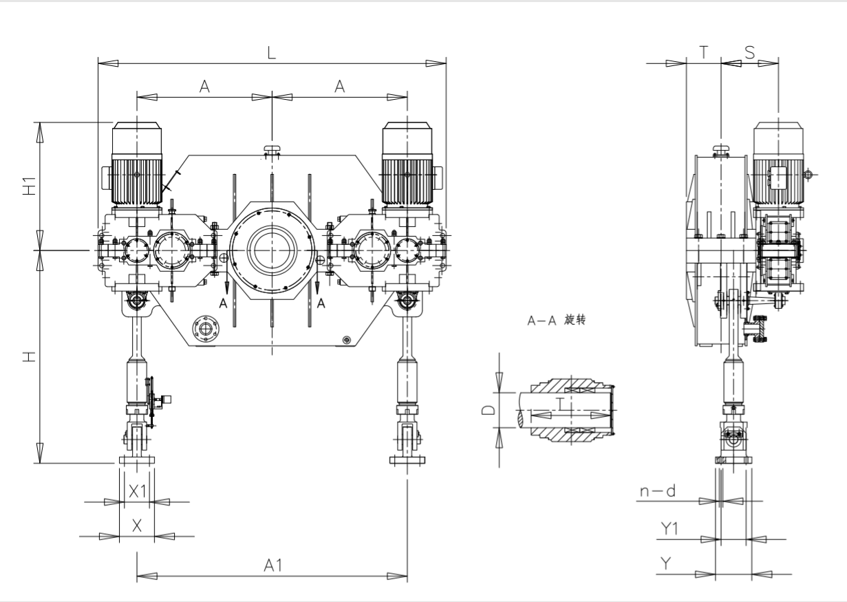 Model Diagram of VFR Series Flexible Gearing