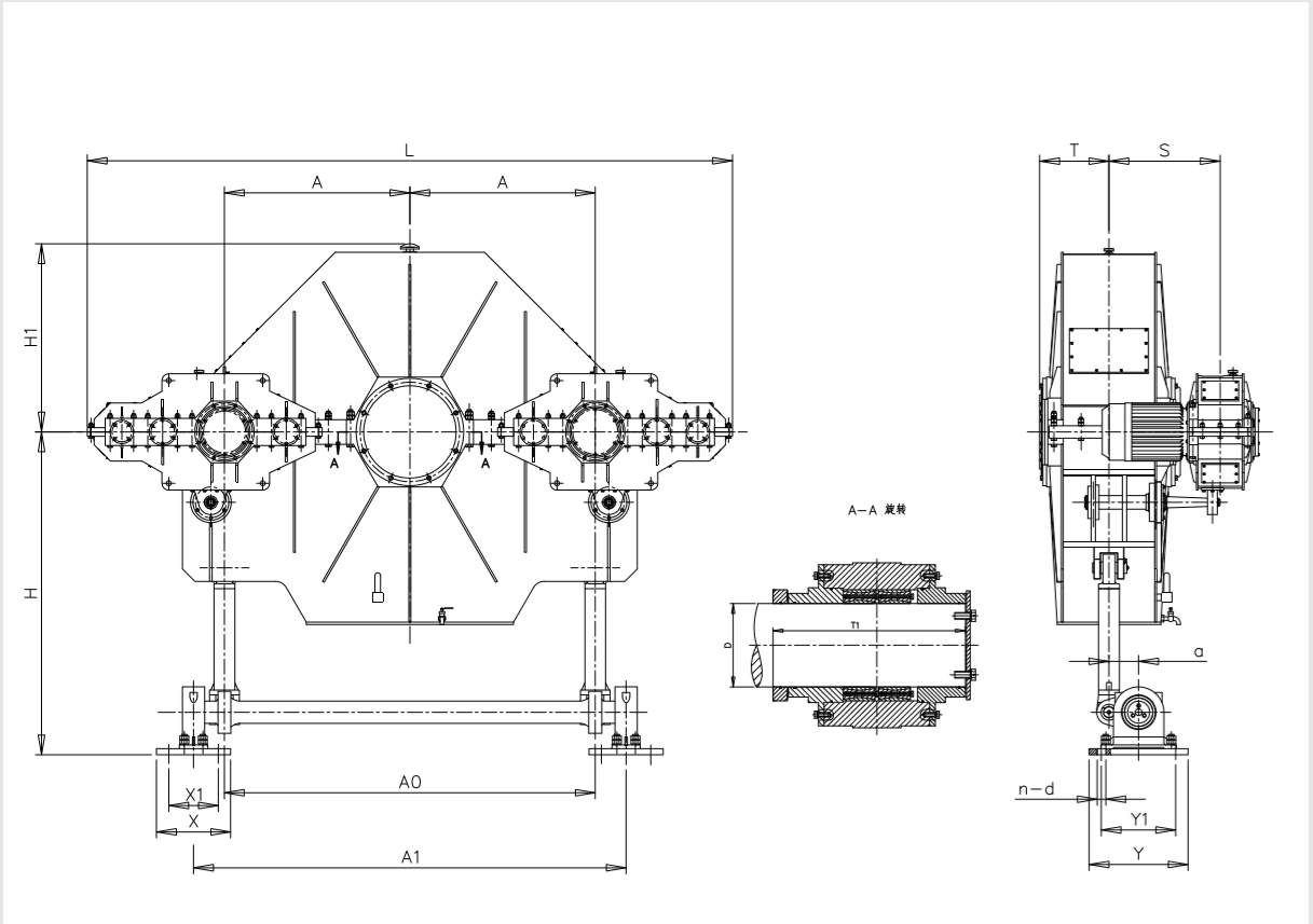 Model Diagram of VFG Series Flexible Gearing