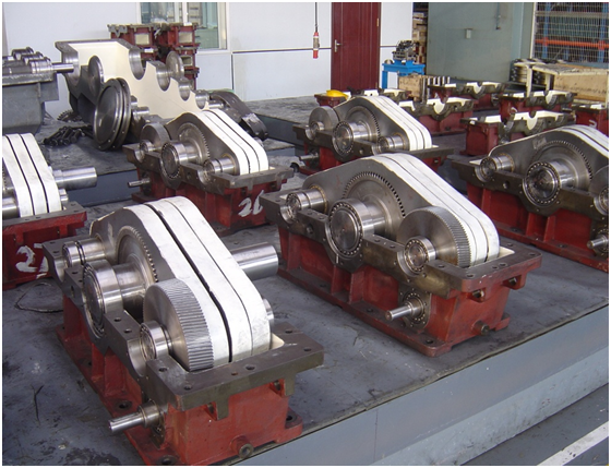 Three-ring Gear Reducer under assembly