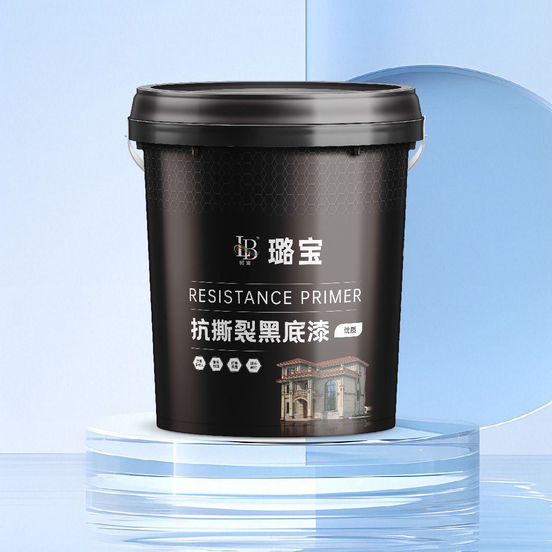 抗撕裂黑底漆