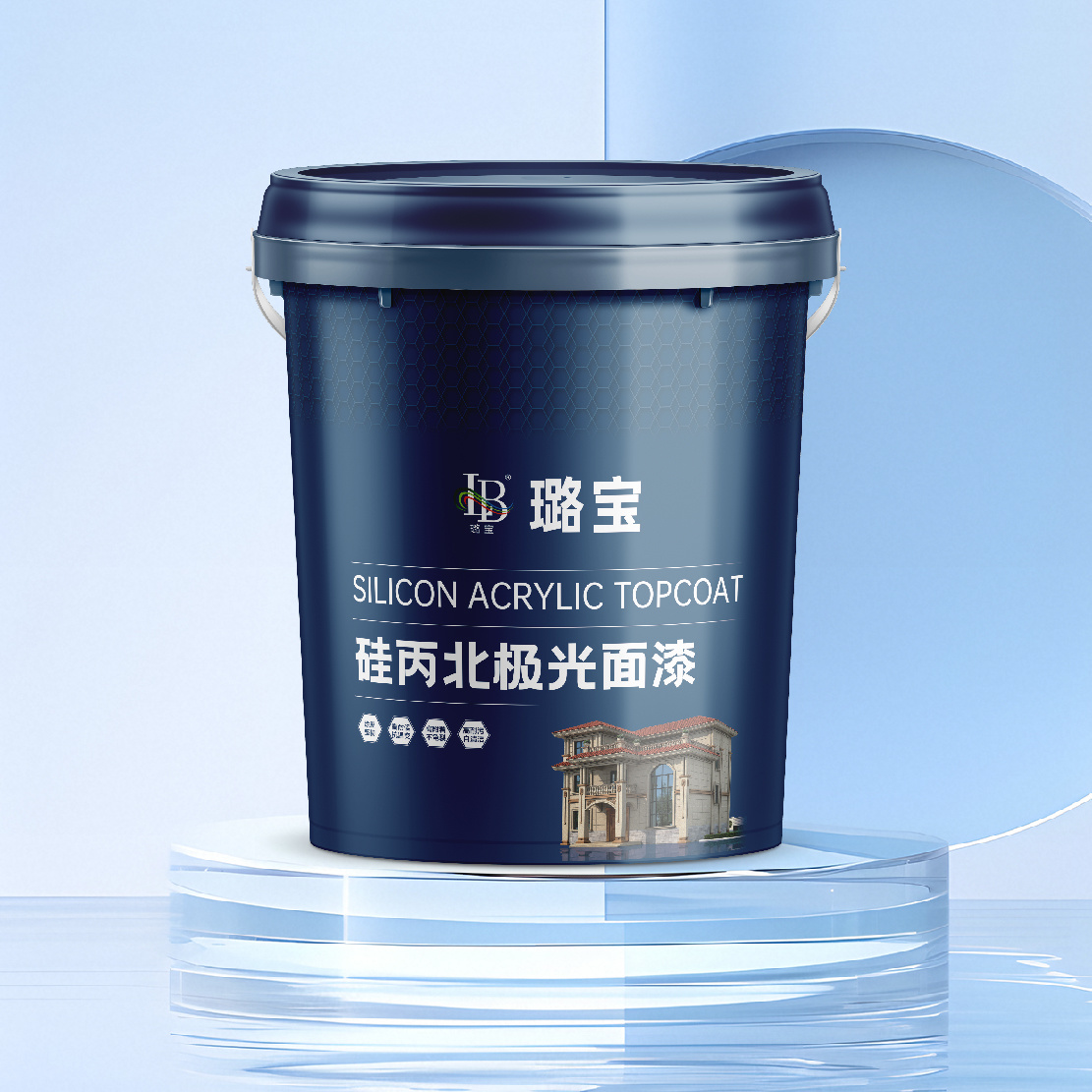 硅丙北極光面漆