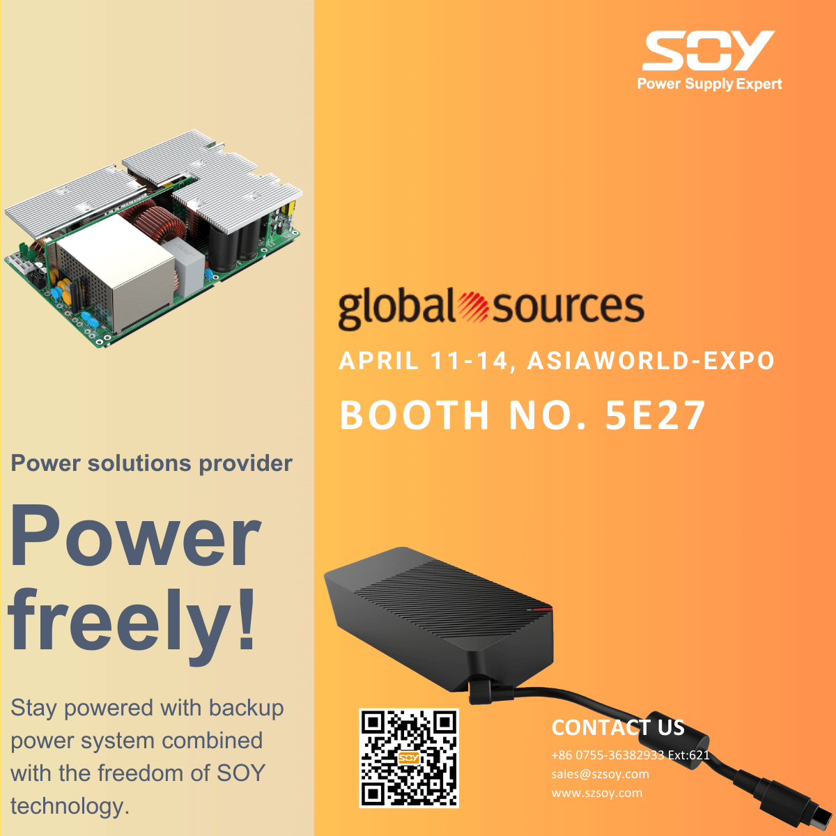 Business Energy Suppliers SOY Team Invites You to Connect at HK GlobalSources Fair and EXPO ELECTRONICA