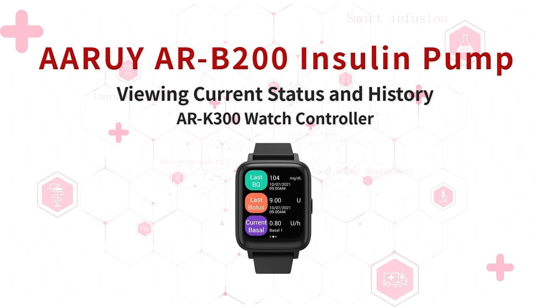 2. Viewing Current Status and History__AR-K300 Watch Controller 2. Viewing Current Status and History__AR-K300 Watch Controller