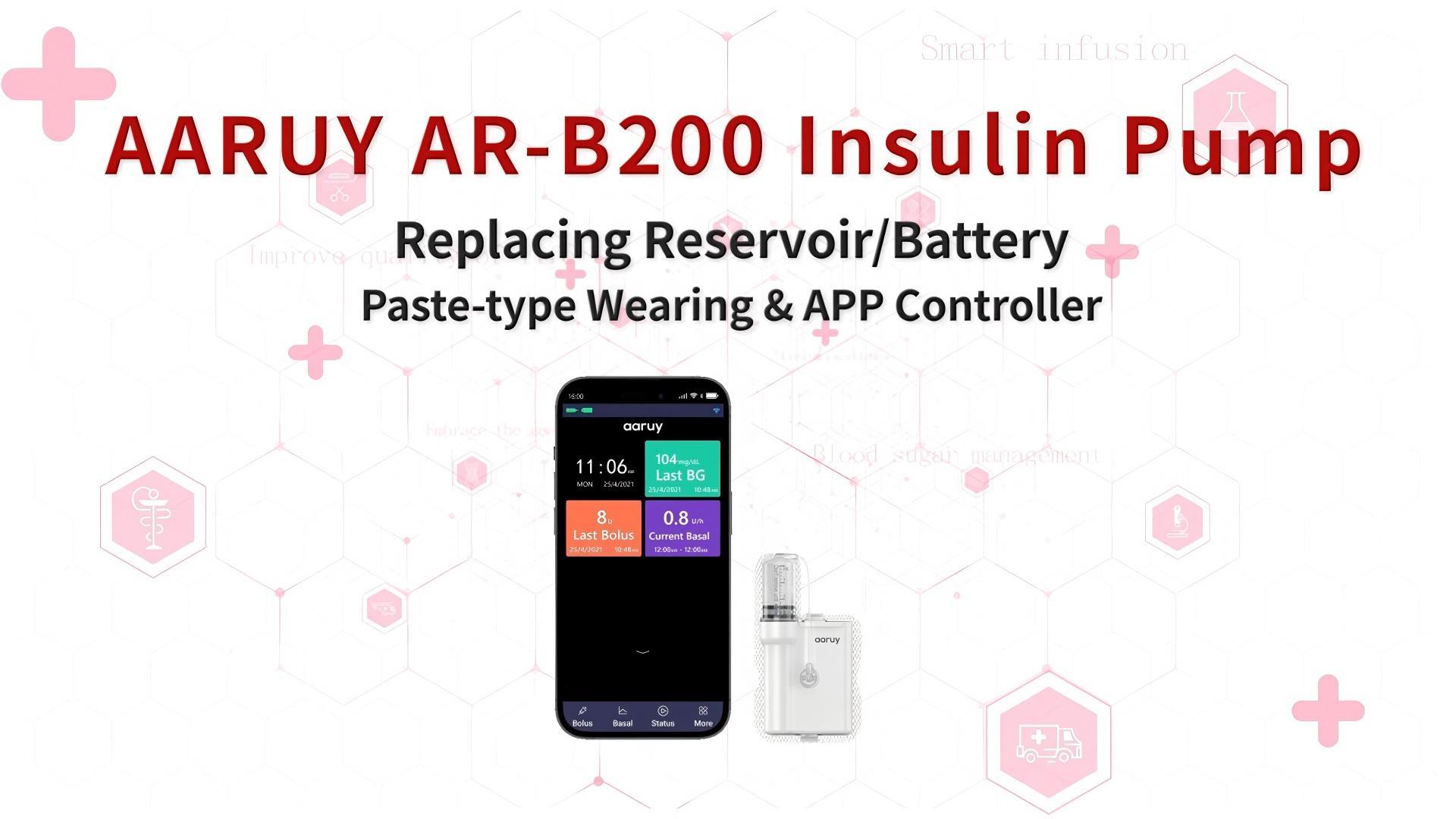 7. Replacing Resevoir or Battery_Paste-type Wearing & APP Controller