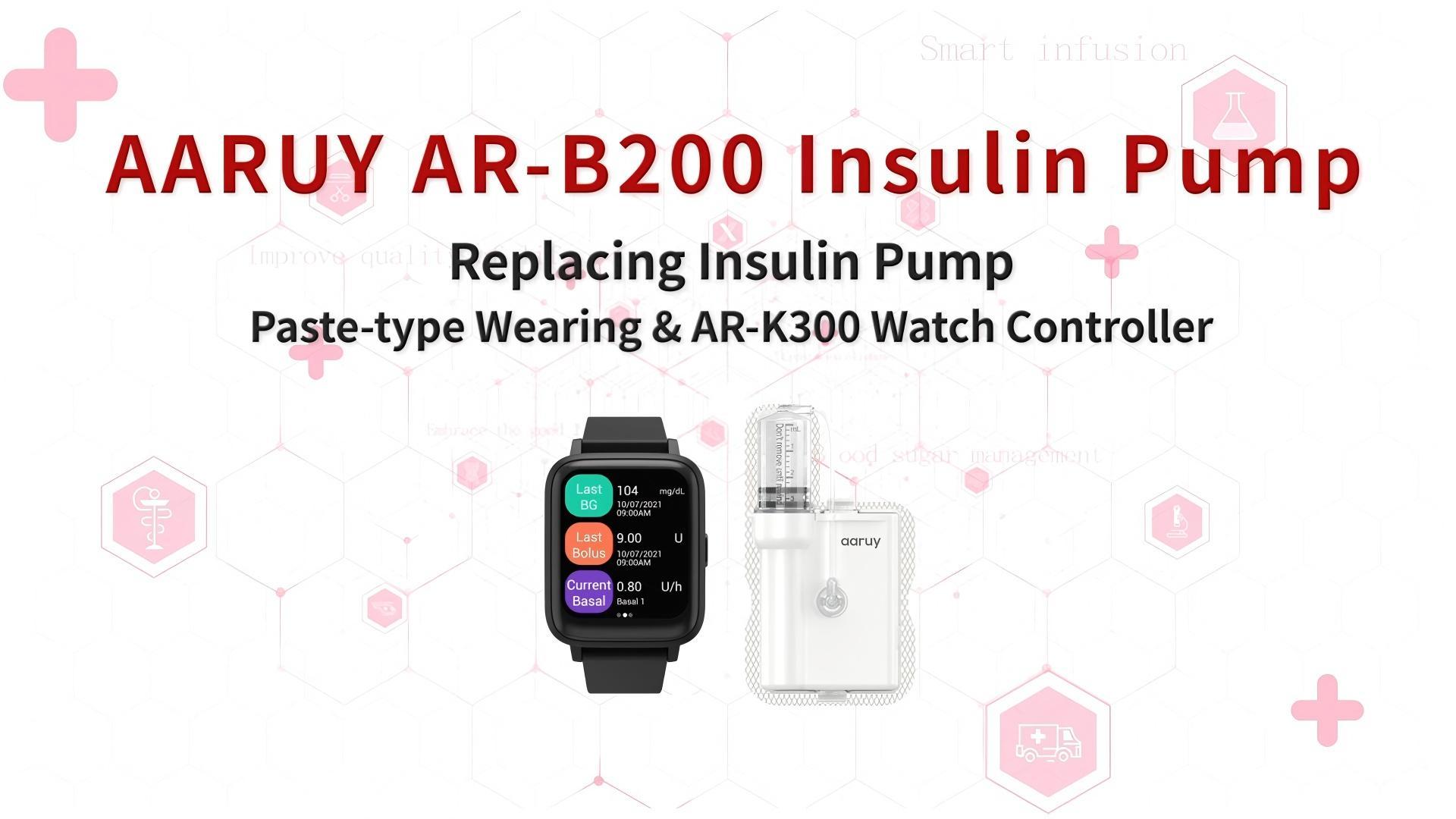 8. Replacing Insulin Pump_Paste-type Wearing & AR-K300 Watch Controller