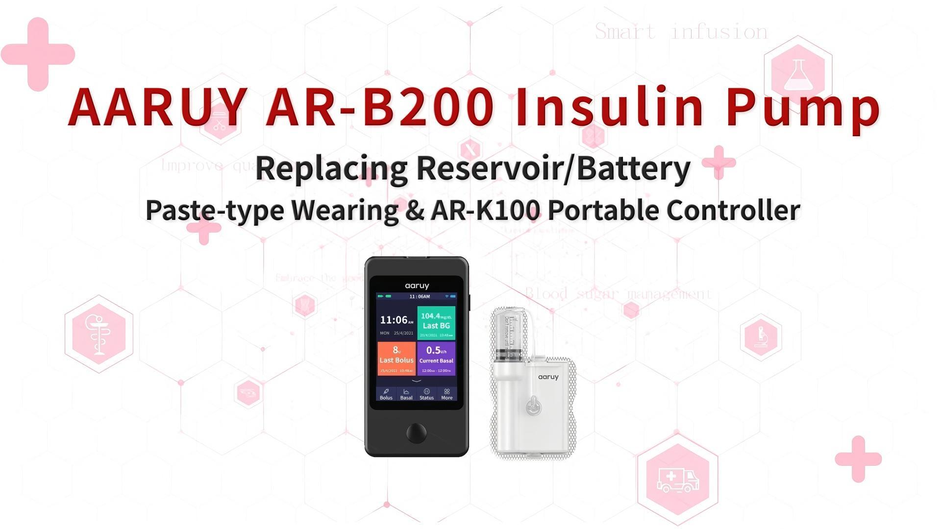 7. Replacing Resevoir or Battery_Paste-type Wearing & AR -K100 Portable Controller 7. Replacing Resevoir or Battery_Paste-type Wearing & AR -K100 Portable Controller