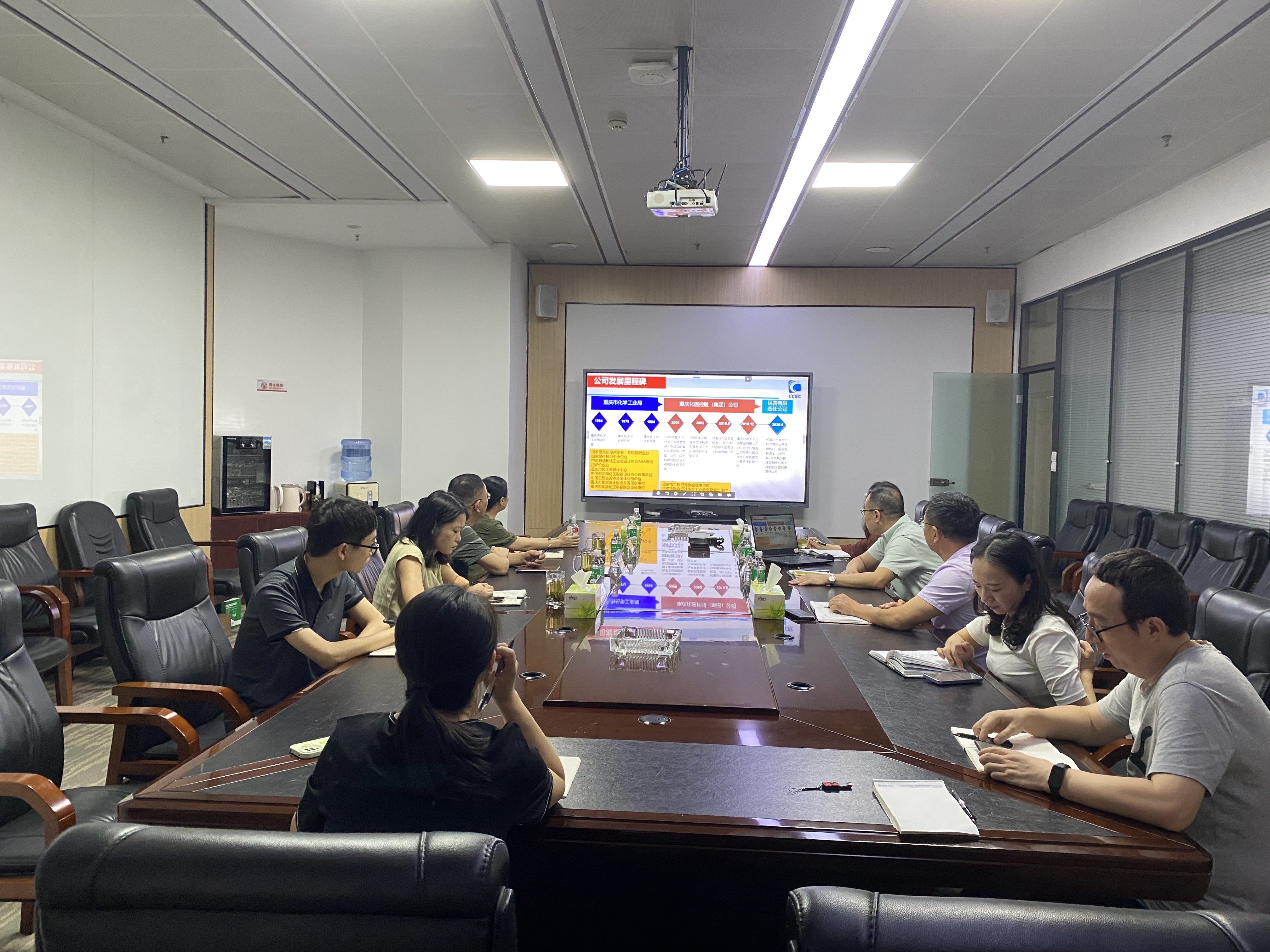 區(qū)政協(xié)副主席漆衛(wèi)東一行到公司考察交流