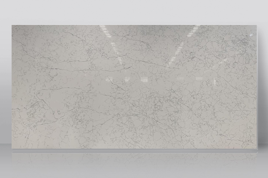 Carrara Quartz Slab 6602