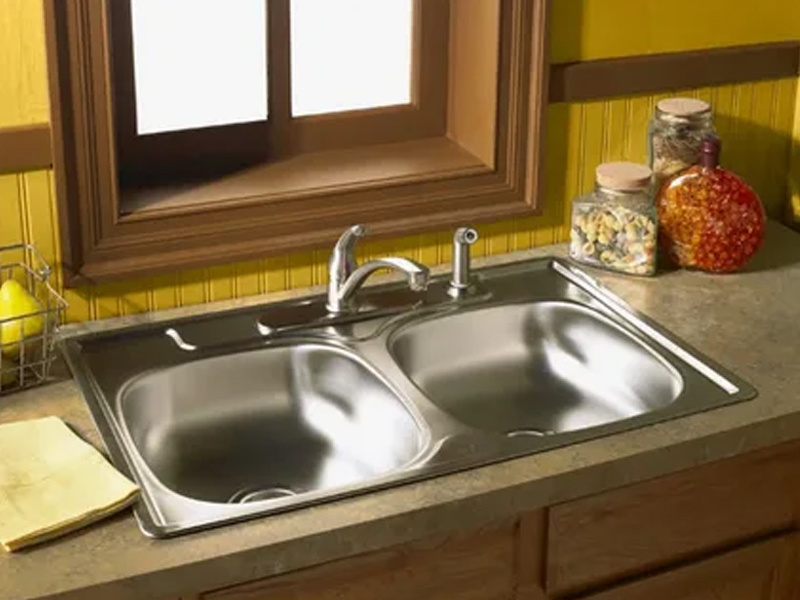 What should I do if the kitchen water pipe is blocked?